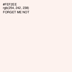 #FEF2EE - Forget Me Not Color Image